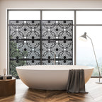 Paravent de confidentialité à 3 panneaux galvanisé à motifs floraux de 1,8 m de Glitzhome