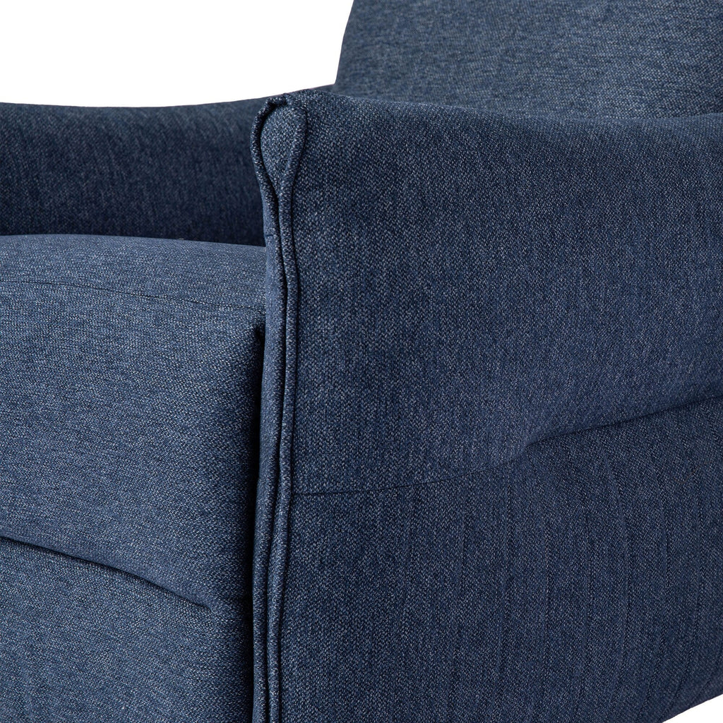 Fauteuil inclinable en tissu Glitzhome 41H avec dossier segmenté ergonomique