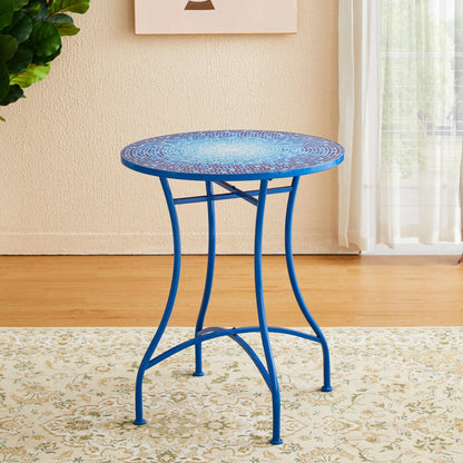 Ensemble de bistrot pliant d'extérieur en métal Glitzhome 3 pièces, table et chaises de patio