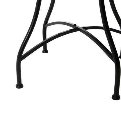 Ensemble de bistrot pliant d'extérieur en métal Glitzhome 3 pièces, table et chaises de patio