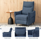 Ensemble de 2 fauteuils inclinables en tissu Glitzhome 41H avec dossier segmenté ergonomique
