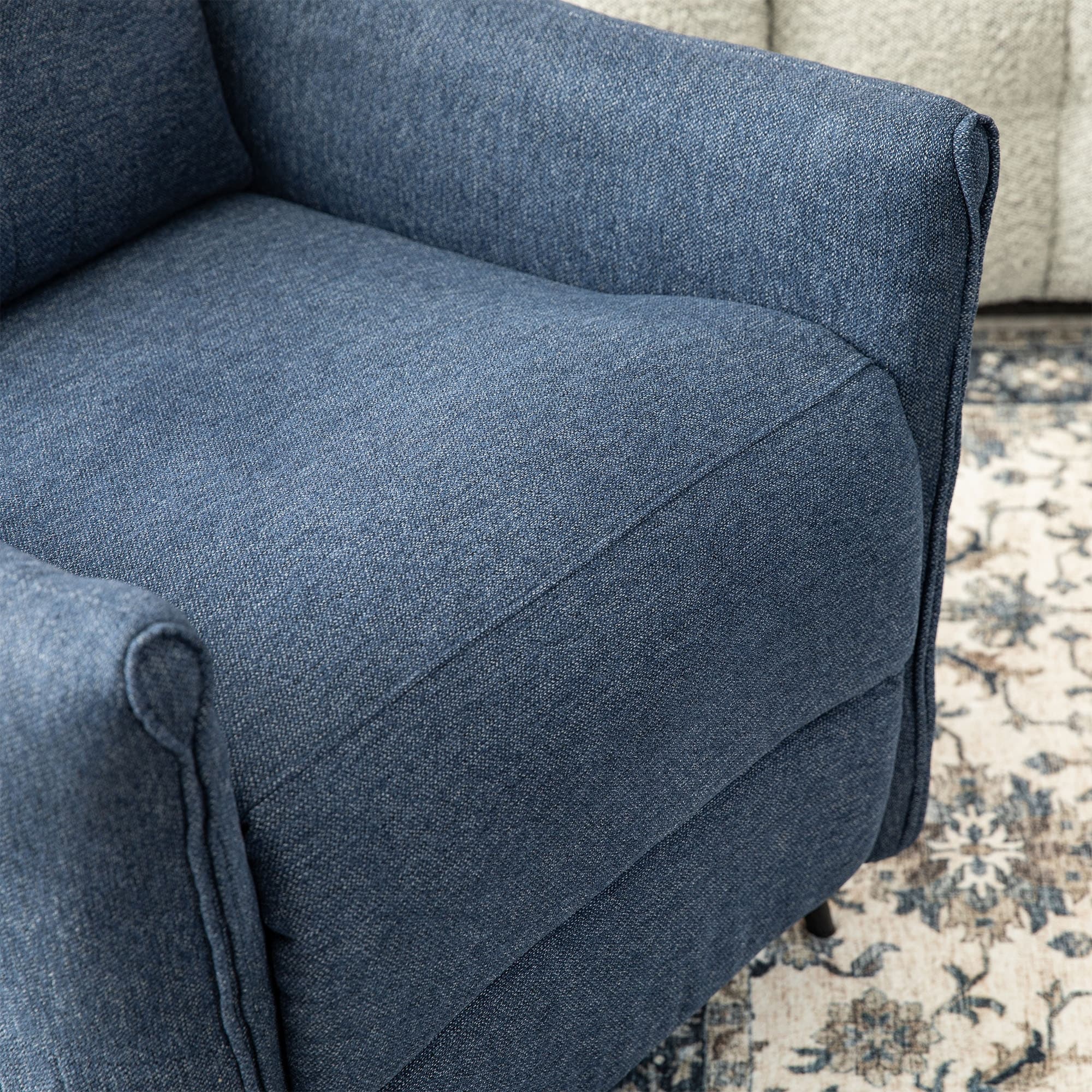 Ensemble de 2 fauteuils inclinables en tissu Glitzhome 41H avec dossier segmenté ergonomique