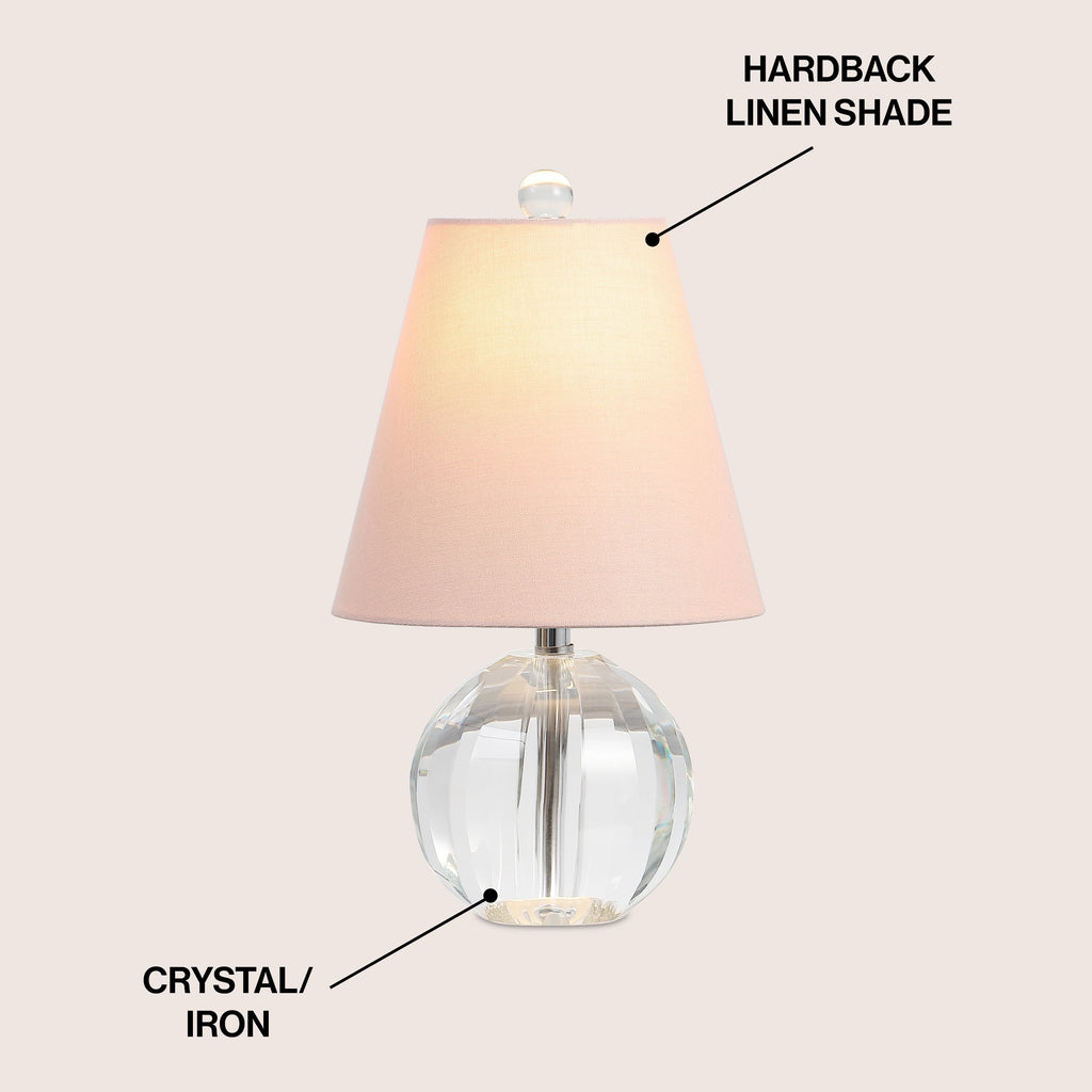 Lampe de table Goddard 16 boules de cristal/métal à LED, par JONATHAN Y