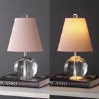 Lampe de table Goddard 16 boules de cristal/métal à LED, par JONATHAN Y