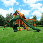 Portique en bois avec barres de singe Gorilla Playsets Empire - Ambre