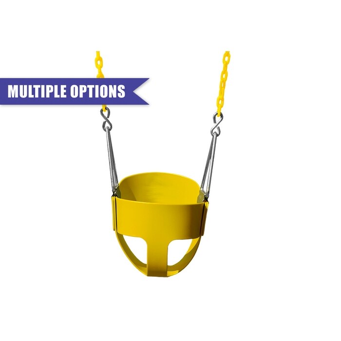 Balançoire pour tout-petits Gorilla Playsets avec seau complet et chaînes revêtues