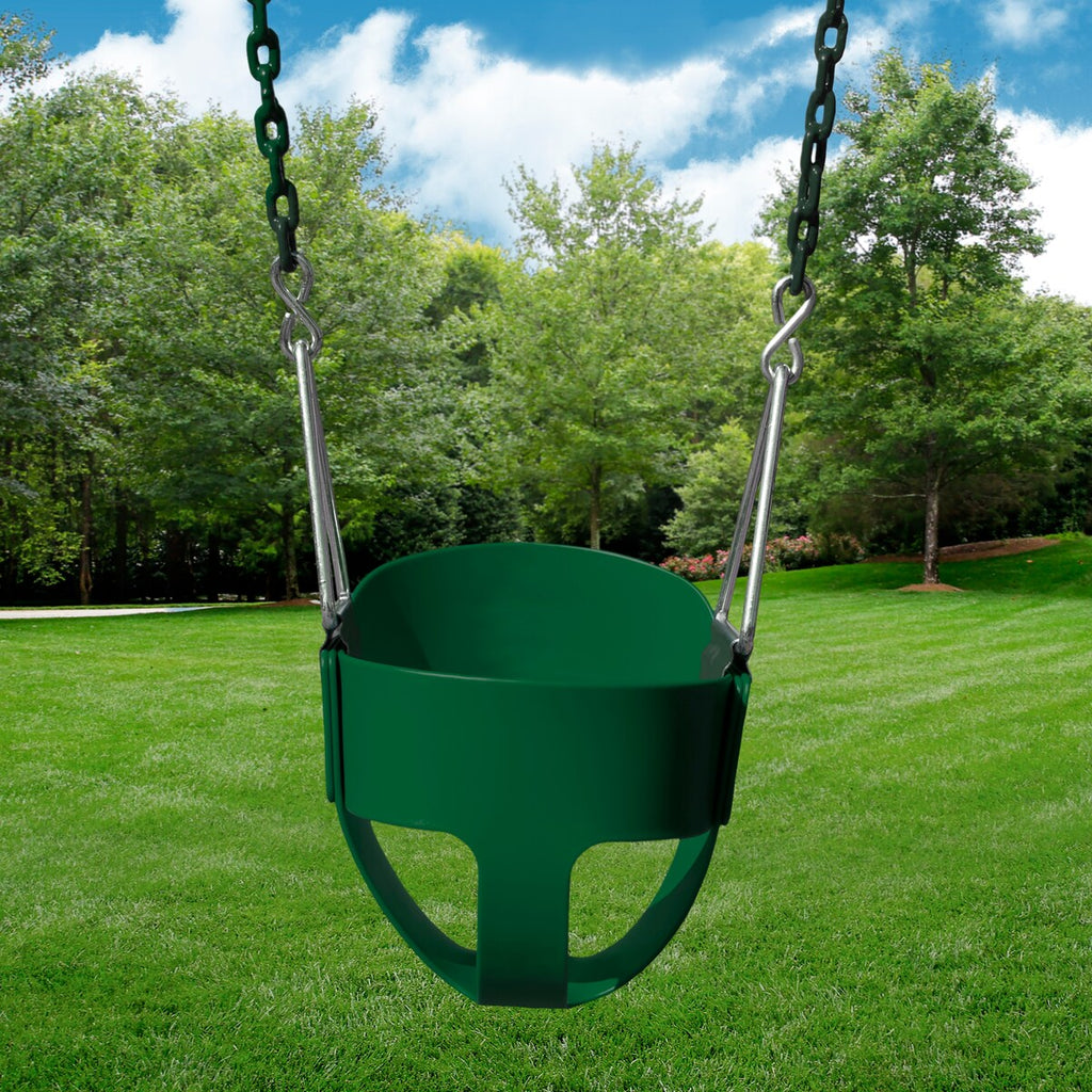 Balançoire pour tout-petits Gorilla Playsets avec seau complet et chaînes revêtues