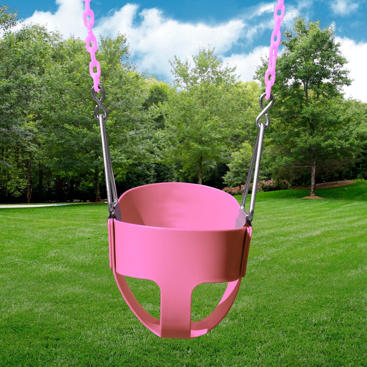 Balançoire pour tout-petits Gorilla Playsets avec seau complet et chaînes revêtues
