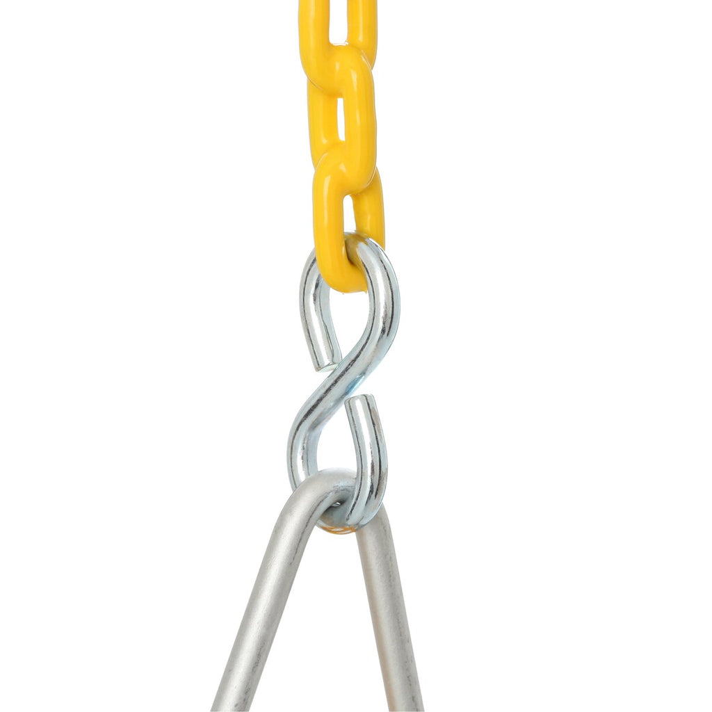 Balançoire pour tout-petits Gorilla Playsets avec seau complet et chaînes revêtues