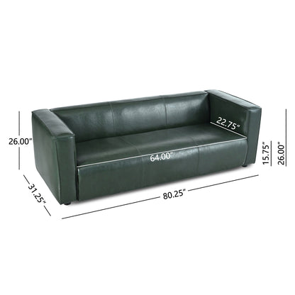 Canapé 3 places en similicuir Goyette par Christopher Knight Home