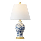 Lampe de table LED Grace 24 Floral, multicolore/laiton par JONATHAN Y