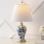 Lampe de table LED Grace 24 Floral, multicolore/laiton par JONATHAN Y