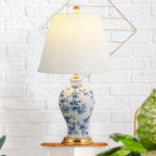 Lampe de table LED Grace 24 Floral, multicolore/laiton par JONATHAN Y