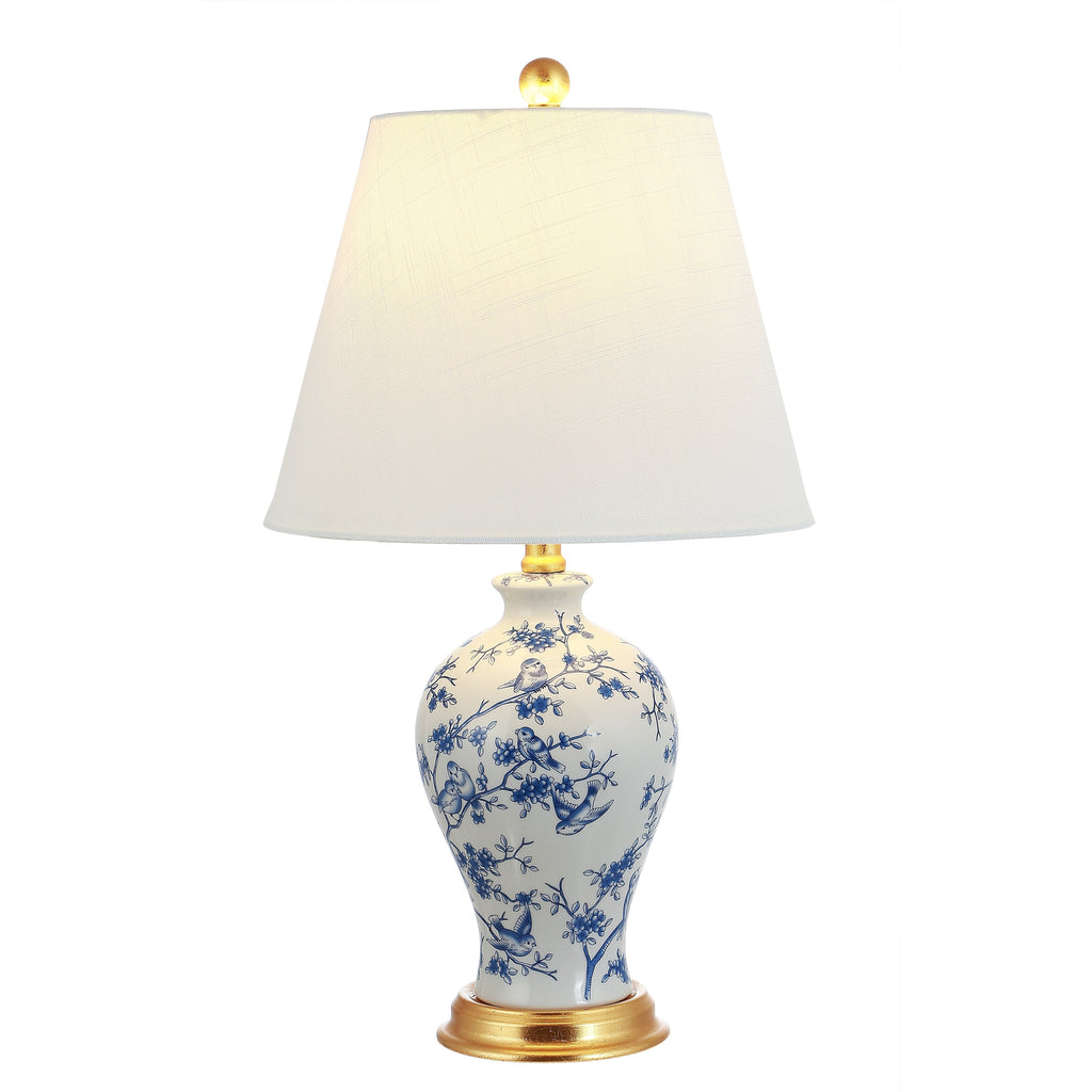 Lampe de table LED Grace 24 Floral, multicolore/laiton par JONATHAN Y