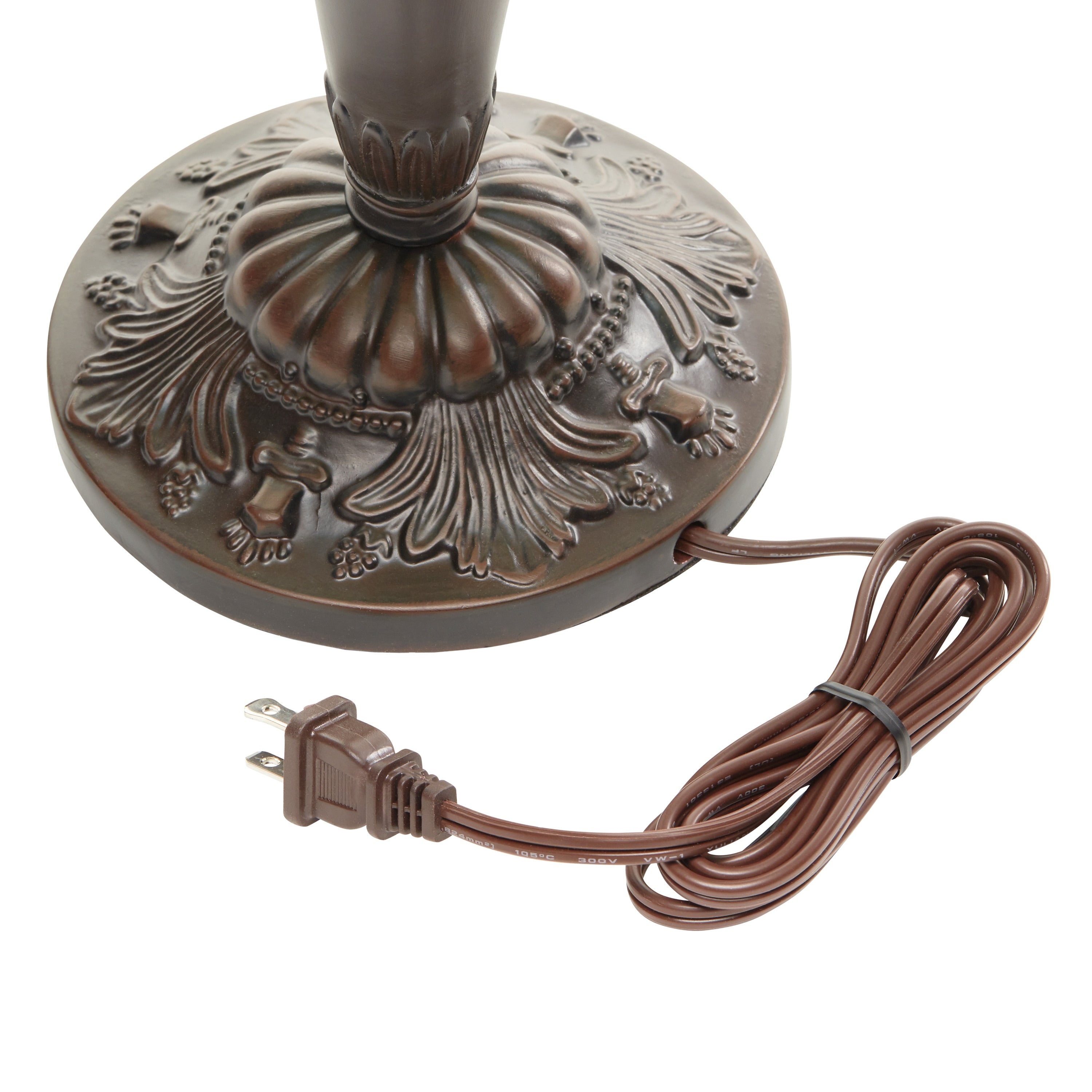 Lampe Tiffany Gracewood Hollow Asdreni 20 pouces en verre teinté - 14 L x 14 l x 20,25 H