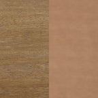Tabouret de bar moderne Gracie, chaise rembourrée en boucle et pieds en bois brossé