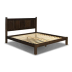 Lit plateforme en bois massif de style shaker avec meubles en bois de grain
