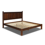 Lit plateforme en bois massif de style shaker avec meubles en bois de grain