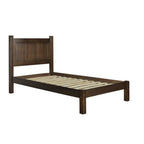 Lit plateforme en bois massif de style shaker avec meubles en bois de grain