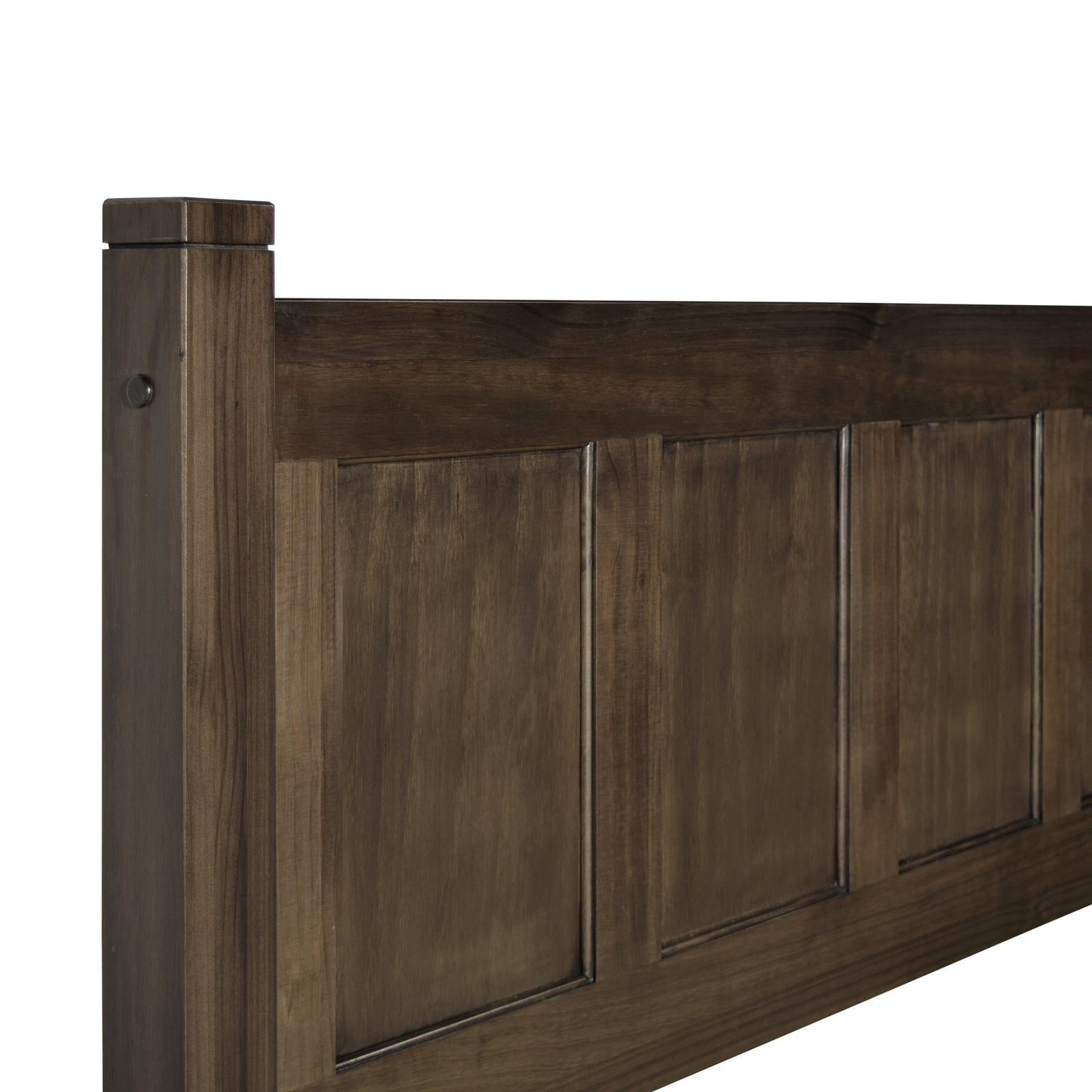 Lit plateforme en bois massif de style shaker avec meubles en bois de grain