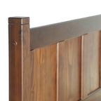 Lit plateforme en bois massif de style shaker avec meubles en bois de grain