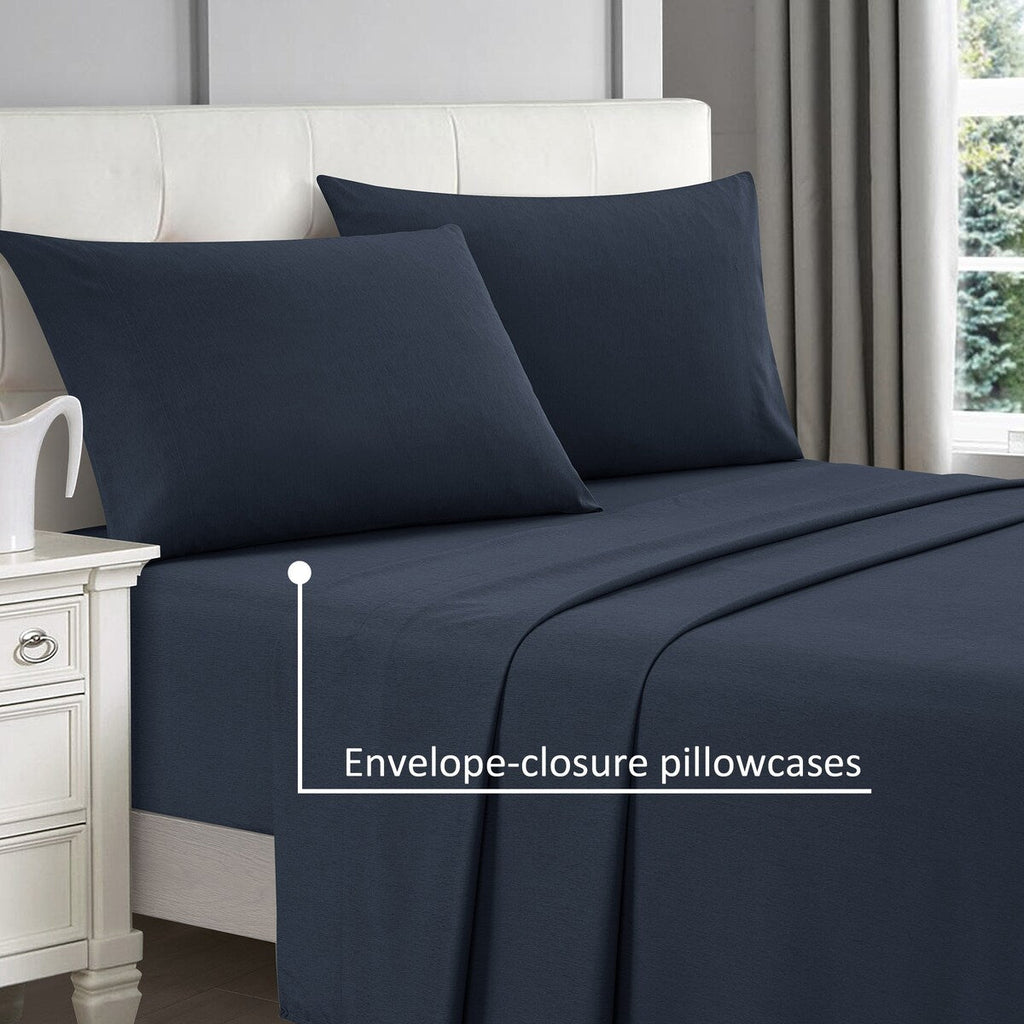 Ensemble de draps rafraîchissants Nanshing 4 pièces en rayonne de bambou