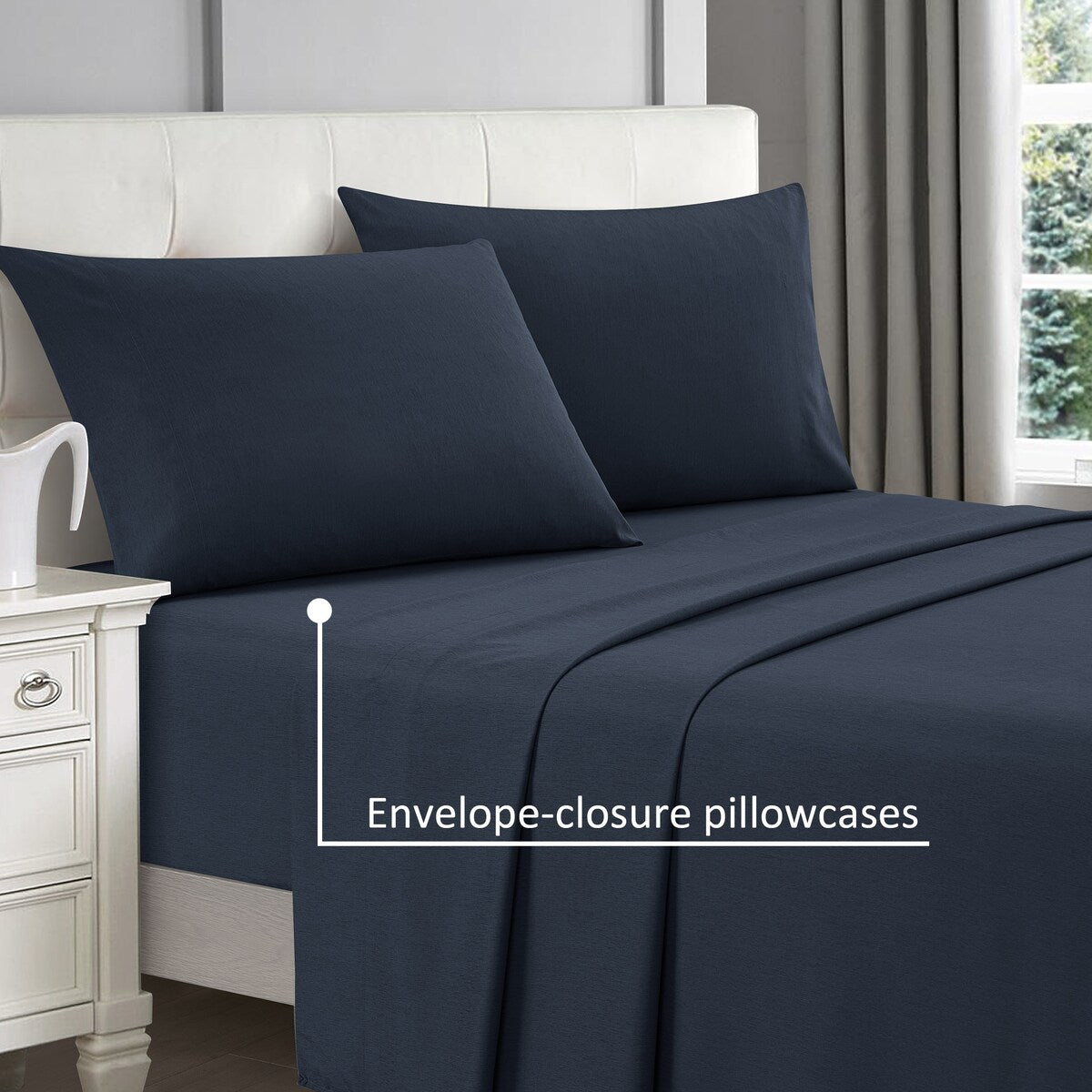 Ensemble de draps rafraîchissants Nanshing 4 pièces en rayonne de bambou
