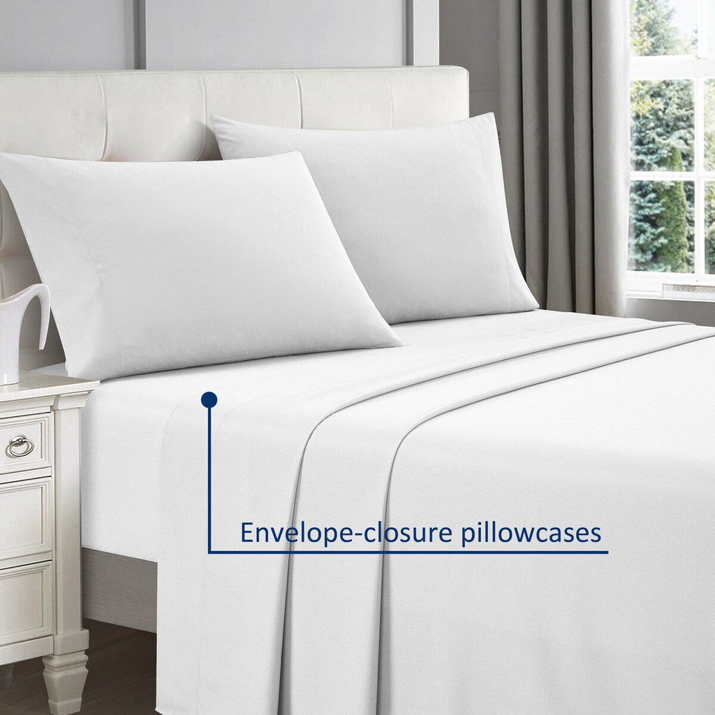 Ensemble de draps rafraîchissants Nanshing 4 pièces en rayonne de bambou