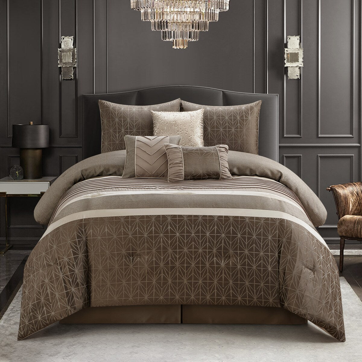 Ensemble de couette géométrique Nanshing Bryan 7 pièces