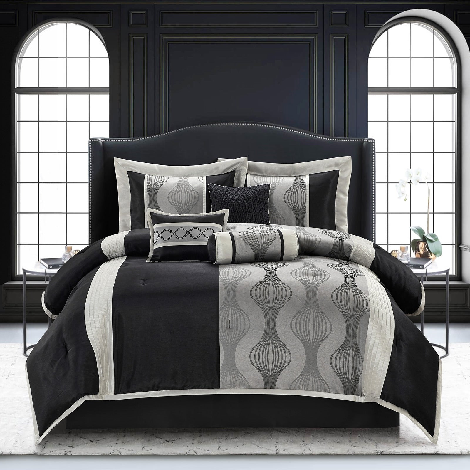 Ensemble de couette géométrique moderne Nanshing Daniella 7 pièces