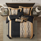 Ensemble de couette géométrique moderne Nanshing Daniella 7 pièces