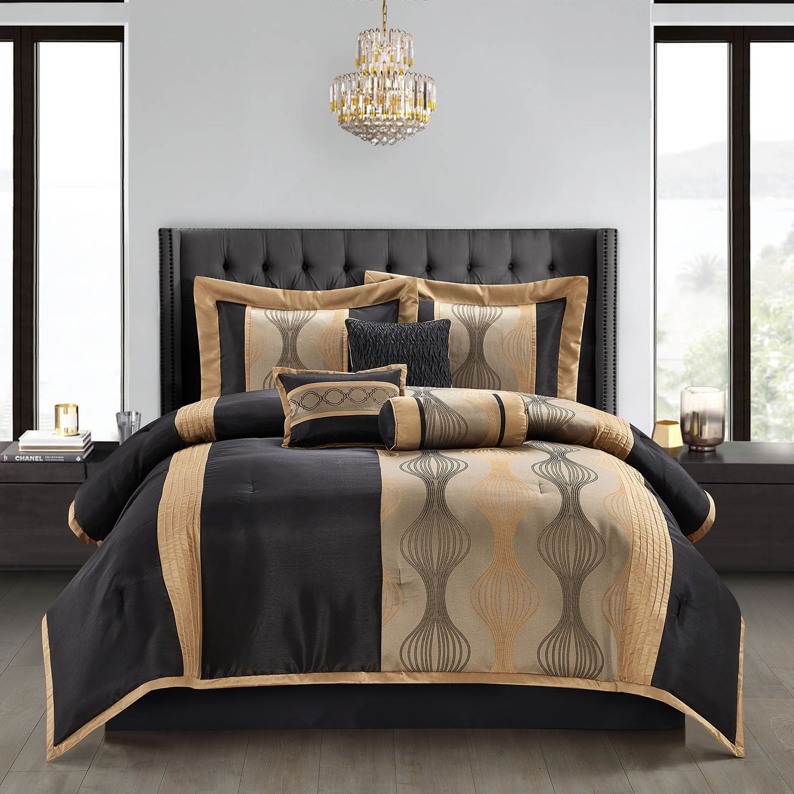 Ensemble de couette géométrique moderne Nanshing Daniella 7 pièces