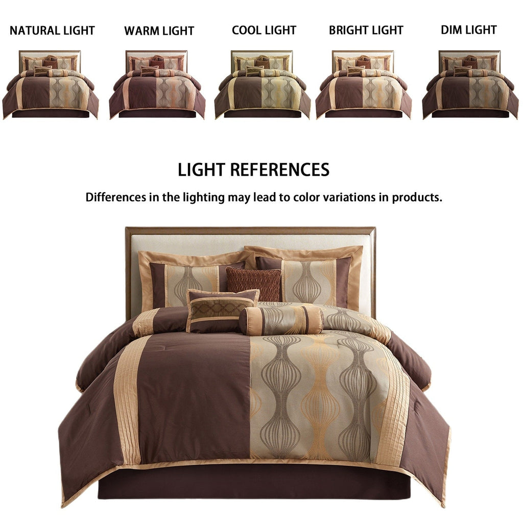 Ensemble de couette géométrique moderne Nanshing Daniella 7 pièces