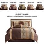 Ensemble de couette géométrique moderne Nanshing Daniella 7 pièces