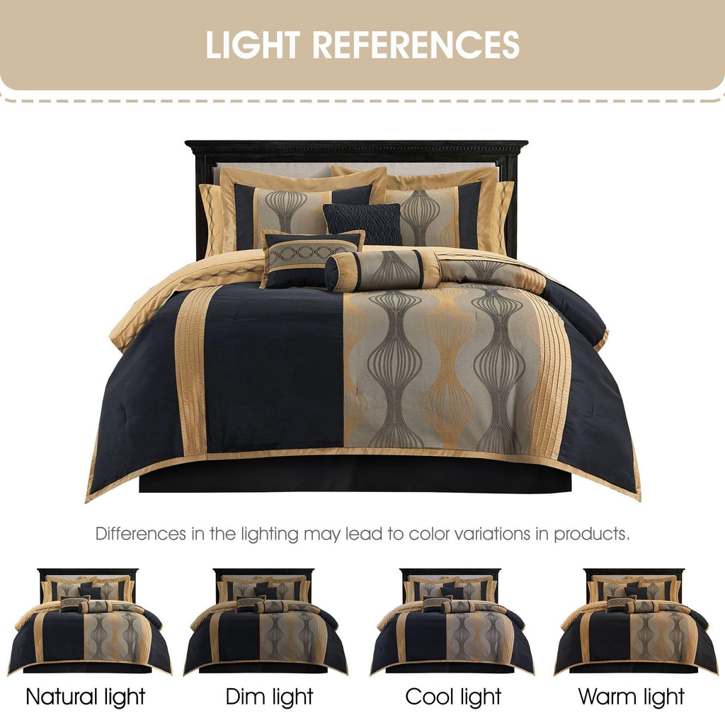 Ensemble de couette géométrique moderne Nanshing Daniella 7 pièces