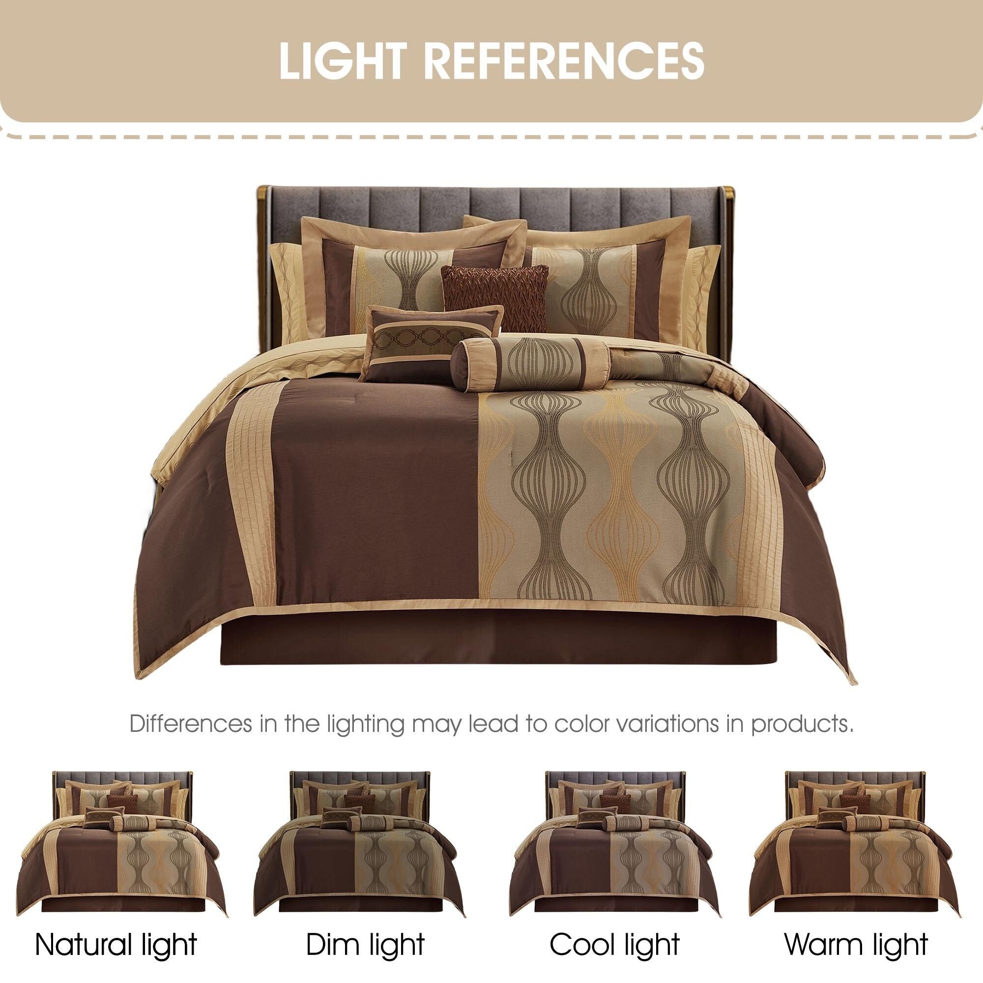 Ensemble de couette géométrique moderne Nanshing Daniella 7 pièces