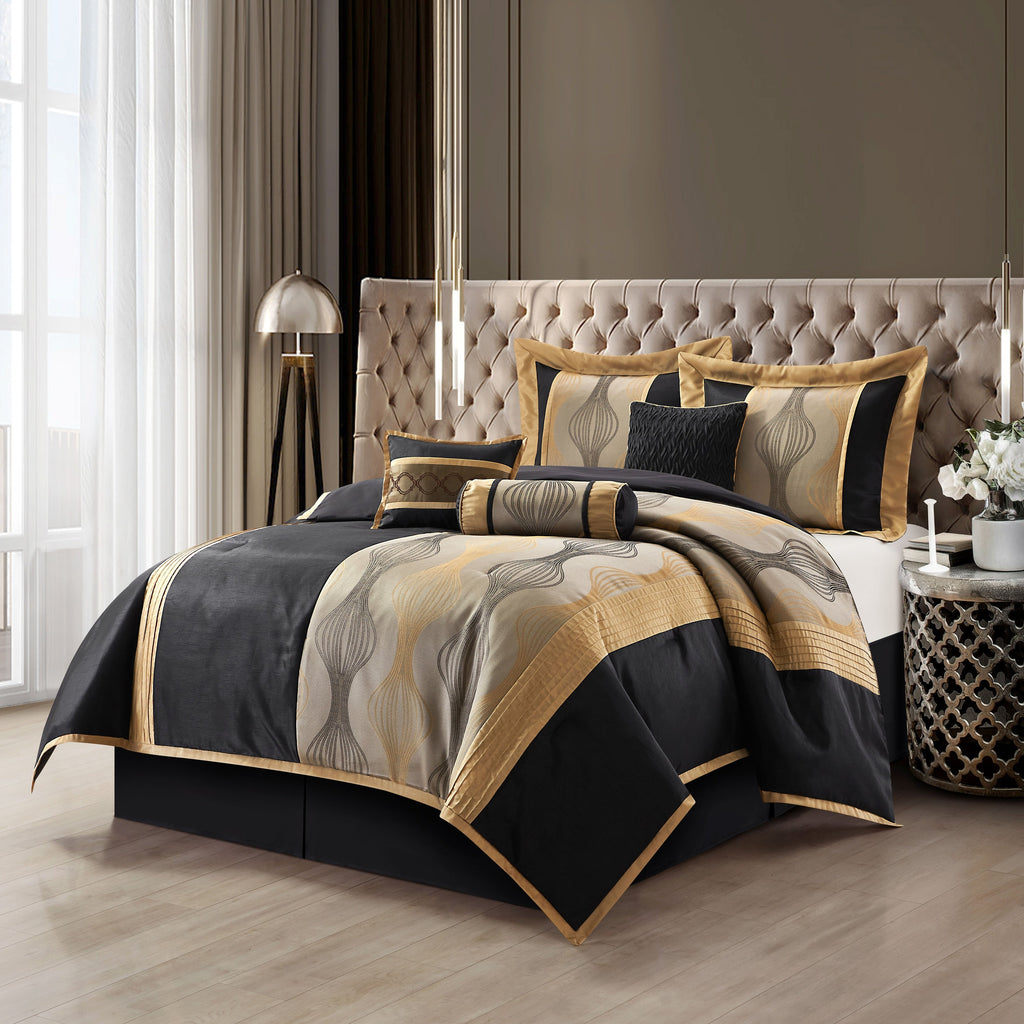 Ensemble de couette géométrique moderne Nanshing Daniella 7 pièces