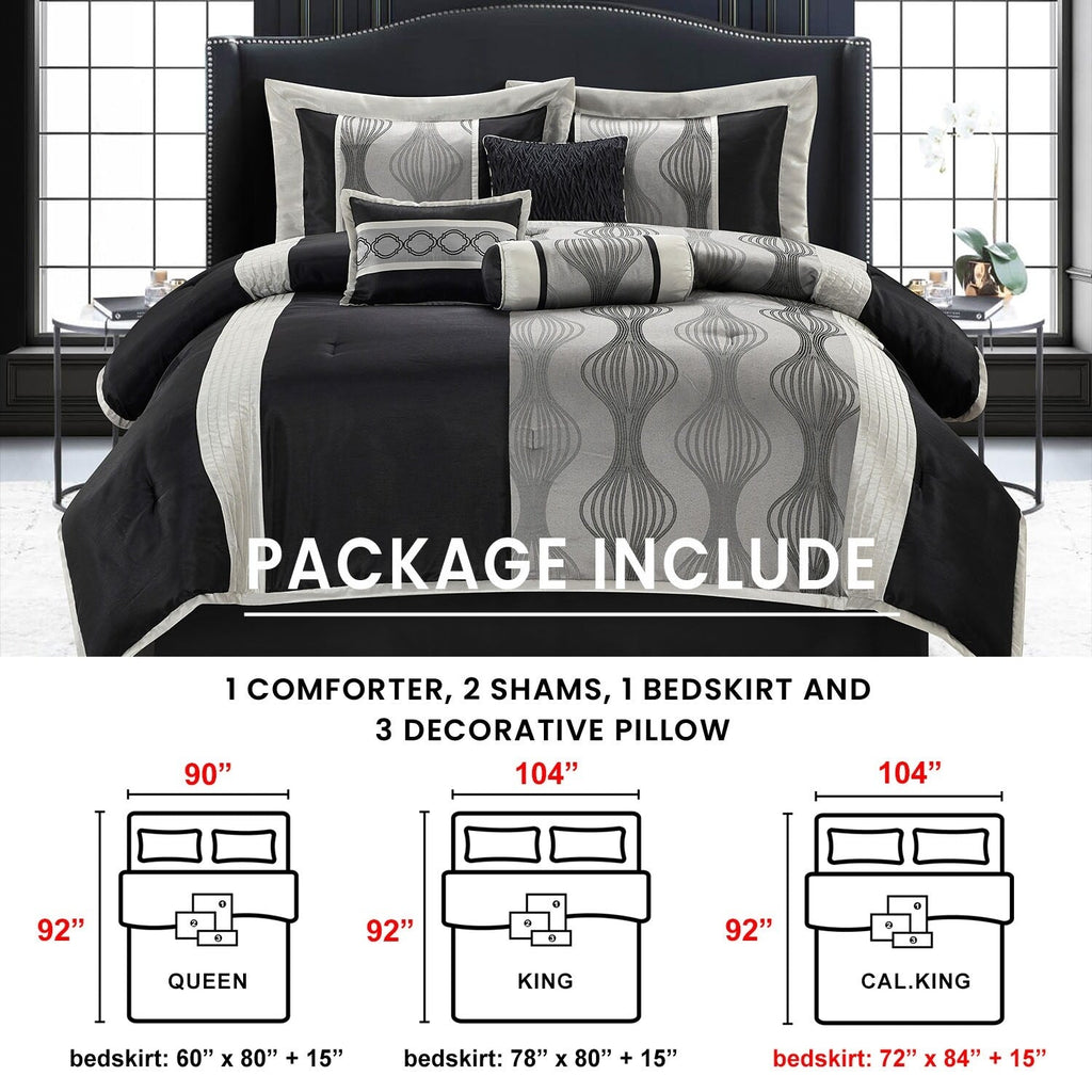 Ensemble de couette géométrique moderne Nanshing Daniella 7 pièces