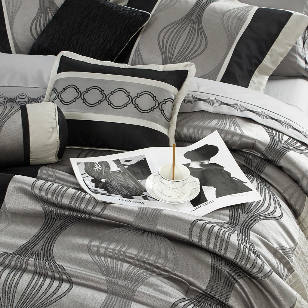 Ensemble de couette géométrique moderne Nanshing Daniella 7 pièces