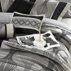 Ensemble de couette géométrique moderne Nanshing Daniella 7 pièces