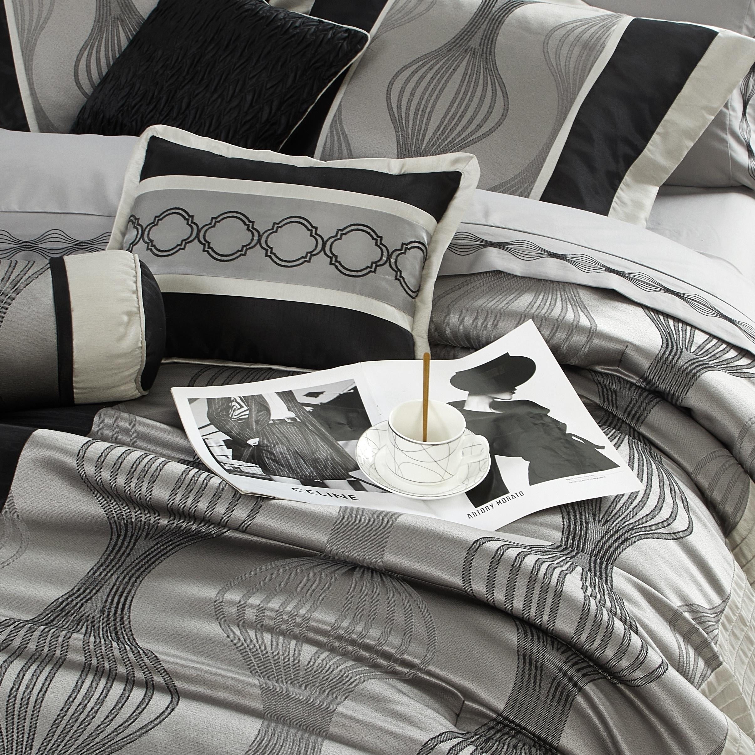 Ensemble de couette géométrique moderne Nanshing Daniella 7 pièces