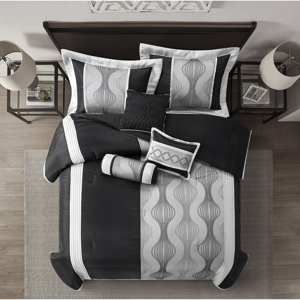 Ensemble de couette géométrique moderne Nanshing Daniella 7 pièces
