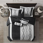 Ensemble de couette géométrique moderne Nanshing Daniella 7 pièces