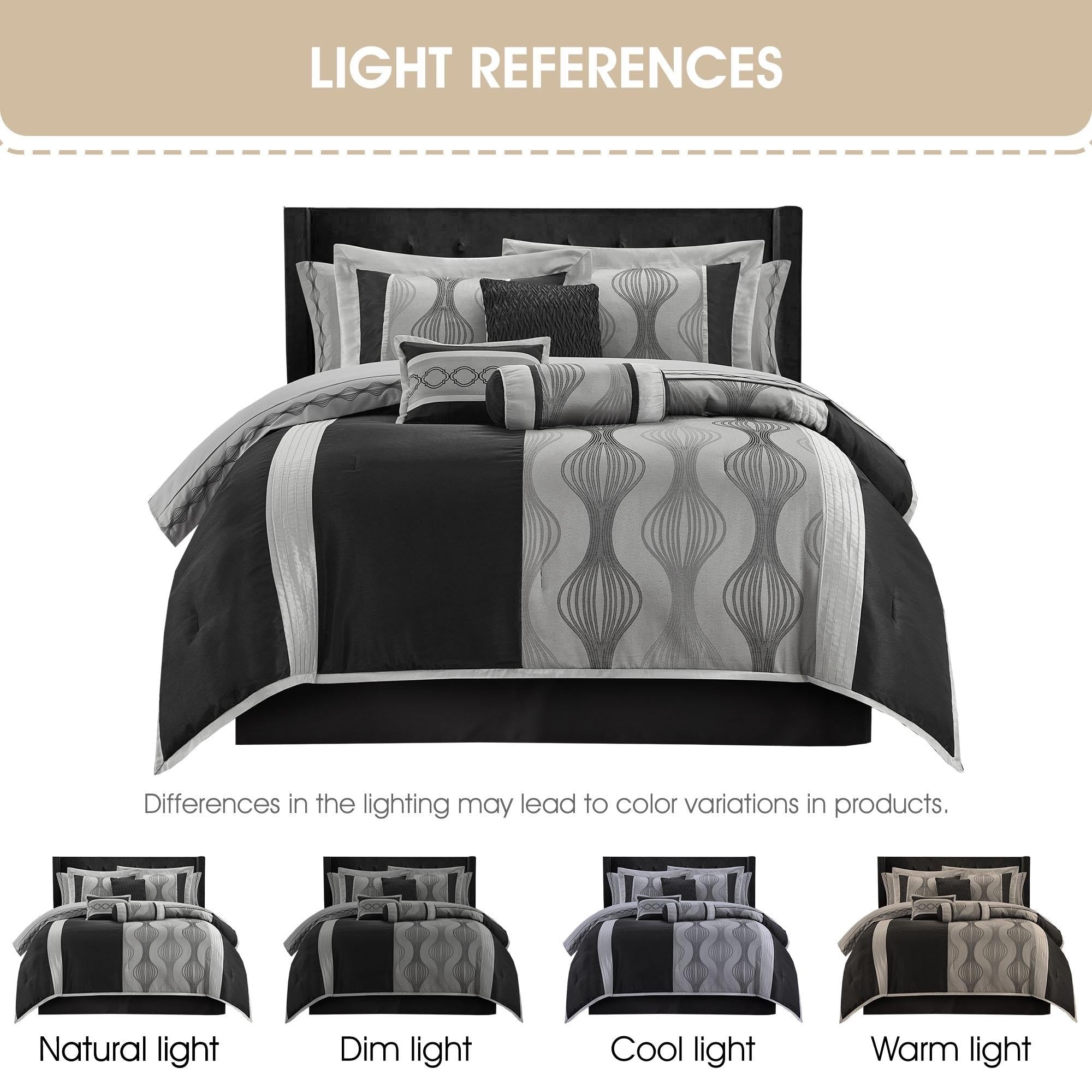 Ensemble de couette géométrique moderne Nanshing Daniella 7 pièces