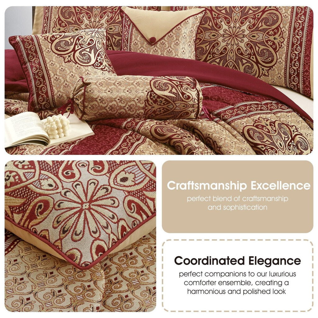 Ensemble de couette élégant médaillon 7 pièces Nanshing Prince