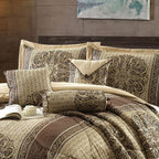 Ensemble de couette élégant médaillon 7 pièces Nanshing Prince