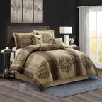 Ensemble de couette élégant médaillon 7 pièces Nanshing Prince