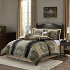 Ensemble de couette élégant médaillon 7 pièces Nanshing Prince