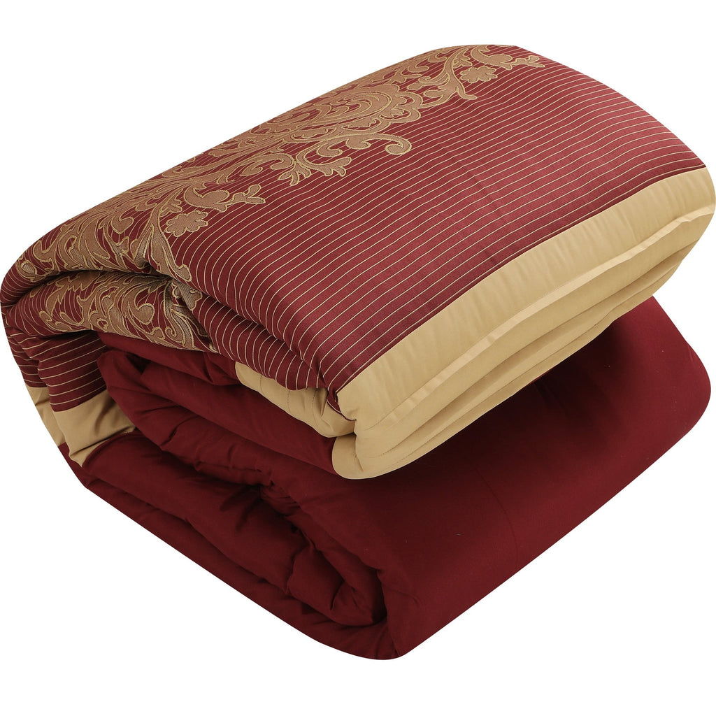 Ensemble de couette 7 pièces en jacquard damassé Nanshing Salem