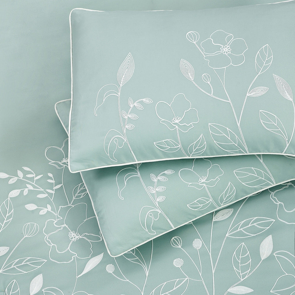 Ensemble de couette florale botanique Nanshing Taylor 7 pièces